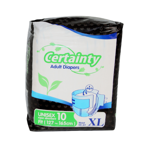 Certainty Unisex Adult Nappies Size Large (101 - 139 cms)
